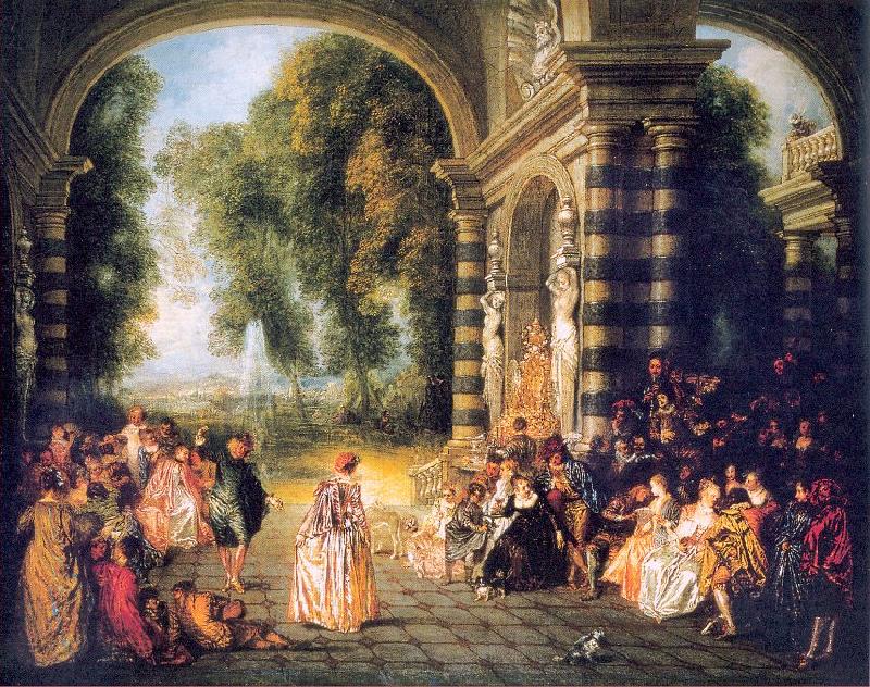 WATTEAU, Antoine The Pleasures of the Ball